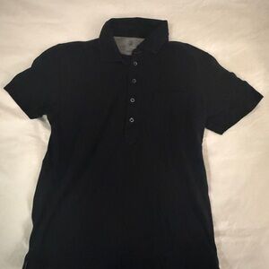 Brunello Cucinelli Men's Navy Short-Sleeve Polo